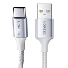 유그린 C타입 퀵차지 고속충전케이블, 2m, 실버, 1개 가전디지털/휴대폰 액세서리 반품 최저가 6,070원