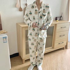 앤드스타일 커플용 그린 베어 수면 잠옷 세트 252508 패션의류/잡화/속옷/잠옷 반품 최저가 33,100원