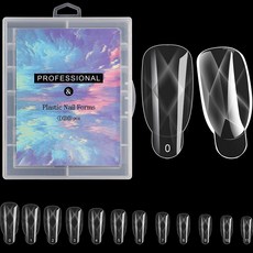 듀얼 네일연장 폼 팁 120p 세트 L타입, 투명, 1개 뷰티/네일 반품 최저가 3,810원