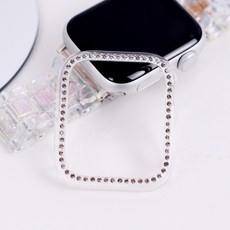 오르몽트 애플워치 큐빅케이스 40mm 41mm 44mm 45mm 호환 큐빅 PC하프커버 슬림 다이아몬드, 투명 가전디지털/스마트워치/밴드 반품 최저가 6,270원