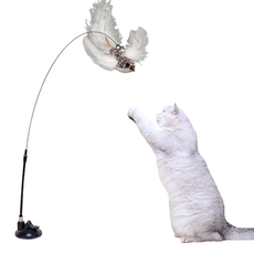 고양이 둥둥펫 롱 와이어 고정 낚시대 + 찌르레기 장난감 세트, 혼합색상, 1세트 반려동물용품/고양이 용품 반품 최저가 4,410원