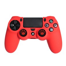 겜맥 PS4 패드 실리콘 커버 RED + 아날로그 스틱 발바닥 커버, 1세트 가전디지털/게임 반품 최저가 7,470원