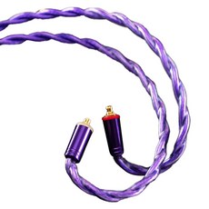 QoA 위스키 플러그 교체형 커스텀 MMCX 이어폰 케이블, 퍼플 가전디지털/음향기기 반품 최저가 118,140원