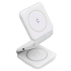 PLEIGO 폴딩 3 in 1 15W 올인원 고속 무선 충전패드 A116 애플워치용, 화이트, 1개 가전디지털/휴대폰 액세서리 반품 최저가 5,900원