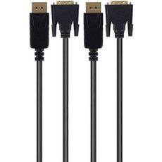 애니포트 DP to DVI 1.1Ver 노트북 모니터 연결 선 케이블 AP-DPDVI010, 2개 가전디지털/PC주변기기 반품 최저가 8,300원