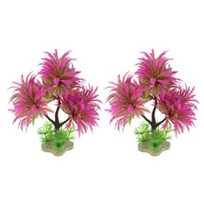 지오투 어항 꾸미기 수족관 야자수 조경 핑크, 2개 반려동물용품/관상어 용품 반품 최저가 5,220원