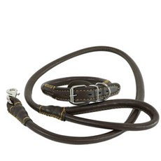 개과천선 강아지 레더 방수 리드줄 + 목줄 세트, 브라운 반려동물용품/펫티켓 산책용품 반품 최저가 6,300원