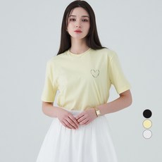 ELLE PARIS 여성용 통기성 Heart 반팔 티셔츠 패션의류/잡화/여성패션 반품 최저가 5,240원