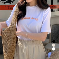 아피나르 여성용 찰랑 레이온 Saveur 반팔 티셔츠 패션의류/잡화/여성패션 반품 최저가 6,400원