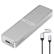 오리코 M.2 NVMe SSD 외장하드케이스 2in1케이블 냉각핀 방열 USB3.2 Gen2 10Gbps M222C3-G2, M222C3-G2(실버), 1개 가전디지털/저장장치 반품 최저가 32,130원