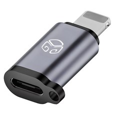 디지지 C타입-8핀 변환 젠더, 1개, 2.5cm, 다크그레이 가전디지털/휴대폰 액세서리 반품 최저가 4,980원