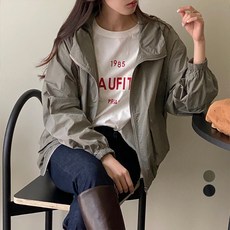 아피나르 여성용 스트링 후드 바람막이 점퍼 패션의류/잡화/여성패션 반품 최저가 18,900원