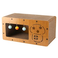 바디보 고양이 사각 스크래쳐 숨숨집 하우스, 버섯, 1개 undefined/undefined 반품 최저가 13,580원
