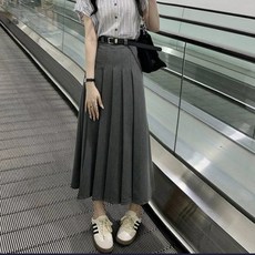 아이엠몽 여성용 포케링 슬림핏 하이 웨이스트 A라인 스커트 벨트 세트 패션의류/잡화/여성패션 반품 최저가 11,940원