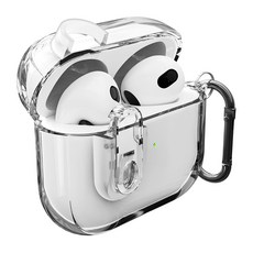 아이몰 변색방지 분실방지 에어팟 도어락 TPU 케이스 + 카라비너 세트, 에어팟 3, 투명, 1세트 undefined/undefined 반품 최저가 4,900원