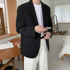 제타22 남성용 베이식 오버핏 싱글 블레이저 자켓 패션의류/잡화/남성패션 반품 최저가 35,340원