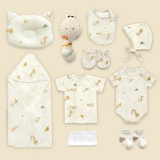 ikii 신생아 오가닉 사계절용 반소매 10종 출산 세트 패션의류/잡화/유아동패션 반품 최저가 41,690원