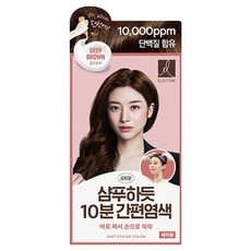 엘라스틴 샴푸하듯 10분 간편 염색제, 짙은갈색, 1개 뷰티/헤어 반품 최저가 4,210원