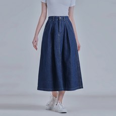 젬블링 하이웨스트 빅사이즈 A라인 밴딩 인디고 미디 롱 데님 스커트 패션의류/잡화/여성패션 반품 최저가 18,200원