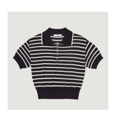 행텐 여성용 하프집업 카라 스트라이프 크롭 니트 패션의류/잡화/남녀 공용 의류 반품 최저가 57,000원