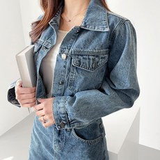 잘빠진 여성용 메이크 크롭 데님 자켓 패션의류/잡화/여성패션 반품 최저가 15,630원