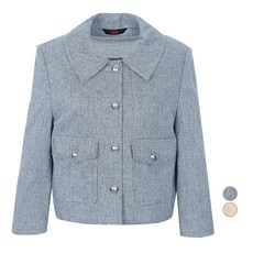 숲 여성용 콤비 디테일 스텐칼라 7부 재킷 SA4JKM2 패션의류/잡화/여성패션 반품 최저가 47,730원