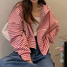 엘쏘 스트라이프 포인트 후디 집업 패션의류/잡화/여성패션 반품 최저가 19,900원