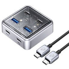 오리코 USB 3.0 2포트 Type C 2포트 무전원 & 유전원겸용 USB3.2 Gen2 10Gbps 허브 1m XHJ2U2C-G2-10, 혼합색상, 1개 가전디지털/PC부품 반품 최저가 35,250원