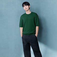 마인드브릿지 남녀공용 케이블 라운드 반팔 니트 MYKT3151 패션의류/잡화/남성패션 반품 최저가 12,790원