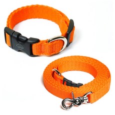 아띠지기 반려동물 목줄 + 핸즈프리 리드줄 세트, 오렌지, 1세트 반려동물용품/펫티켓 산책용품 반품 최저가 16,540원