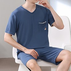 보나라온 남성용 모달 V넥 반팔 잠옷 세트 패션의류/잡화/속옷/잠옷 반품 최저가 16,040원