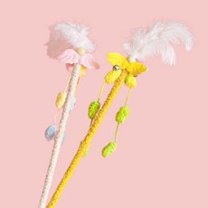 고양이 둥둥펫 폼폼 엔젤 낚시대, 랜덤발송, 2개 반려동물용품/고양이 용품 반품 최저가 7,690원