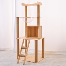 홍운 고양이 프리미엄 원목 캣타워 Q01, 1개, 혼합색상 반려동물용품/고양이 용품 반품 최저가 89,410원