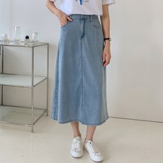 아피나르 A라인 쿨터치 데님 롱스커트 패션의류/잡화/여성패션 반품 최저가 12,470원