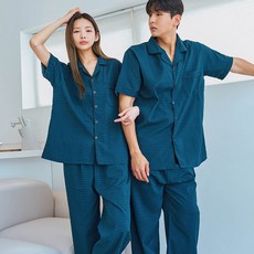 도씨 실크핏 반팔 긴바지 커플 냉감 잠옷 세트 2PACK 패션의류/잡화/속옷/잠옷 반품 최저가 51,800원