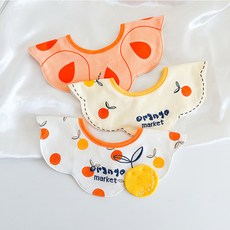 하라로이 유아용 오렌지마켓 스카프빕 3종 세트 패션의류/잡화/유아동패션 반품 최저가 6,450원