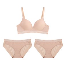 원더브라 스포츠 아웃밴드 노와이어 브라1 + 팬티2 세트 WIZ014 패션의류/잡화/속옷/잠옷 반품 최저가 29,900원