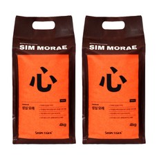 소심한호랑이 편백 성심모래 응고형 벤토나이트, 4kg, 2개, 무향 반려동물용품/고양이 용품 반품 최저가 35,550원