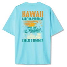 일루소 서핑파라다이스 오버핏 래쉬가드 반팔 티셔츠, 민트 패션의류/잡화/남성패션 반품 최저가 16,130원