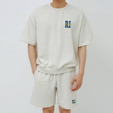에어플레인 리치몬드 오버핏 반팔 맨투맨 밴딩 반바지 상하 세트 패션의류/잡화/남녀 공용 의류 반품 최저가 37,650원