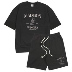 에어플레인 메디슨1836 오버핏 반팔 맨투맨 밴딩 반바지 상하 세트 패션의류/잡화/남녀 공용 의류 반품 최저가 9,130원