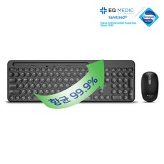 이큐메딕 항균 거치형 저소음 무선 키보드 마우스 세트, 일반형, Sanitize-WS3, 블랙 가전디지털/키보드/마우스 반품 최저가 15,600원