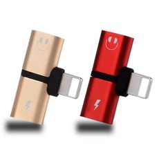 칼론 APC-A19 2in1 충전 음악 듀얼젠더 2종 세트, 골드, 레드, 1세트 가전디지털/휴대폰 액세서리 반품 최저가 3,760원