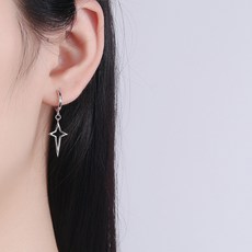 젤루나 써지컬 유니크 별 드롭 원터치 링 귀찌 P-317 패션의류/잡화/남성패션 반품 최저가 5,690원