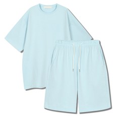 일루소 분또 반팔 반바지 트레이닝복 상하의 세트 패션의류/잡화/남녀 공용 의류 반품 최저가 18,090원