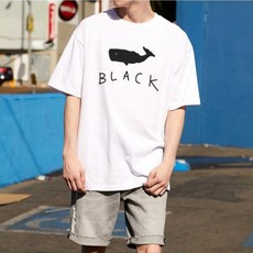 문컬렉션 남녀공용 5부 오버핏 통기성 고래 반팔티셔츠 패션의류/잡화/남녀 공용 의류 반품 최저가 7,240원