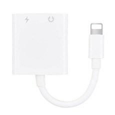 칼론 8핀충전 + 3.5mm 오디오 듀얼 어댑터 Aux123, 11.2cm, 화이트, 1개 가전디지털/휴대폰 액세서리 반품 최저가 6,030원