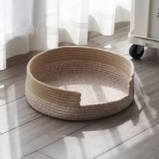 데이소이 고양이 모던 프레첼 바구니, 브라운, 1개 반려동물용품/고양이 용품 반품 최저가 8,590원