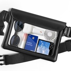 누아트 3중잠금 핸드폰 물놀이 방수팩 크로스 힙색, 블랙, 1개 가전디지털/휴대폰 액세서리 반품 최저가 7,950원