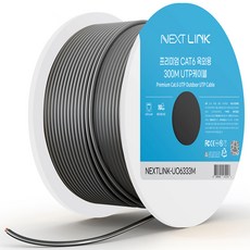 넥스트링크 UTP CAT.6 야외 옥외용 랜케이블 인터넷 랜선 300M, 1개 undefined/undefined 반품 최저가 109,470원